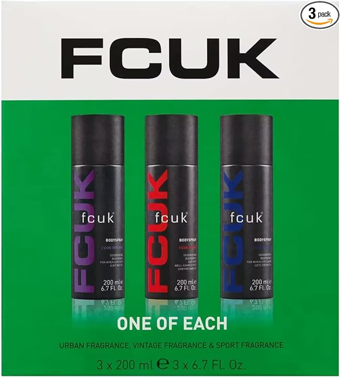 FCUK Bodyspray Trio : Vintage,Sport and Urban by FCUK